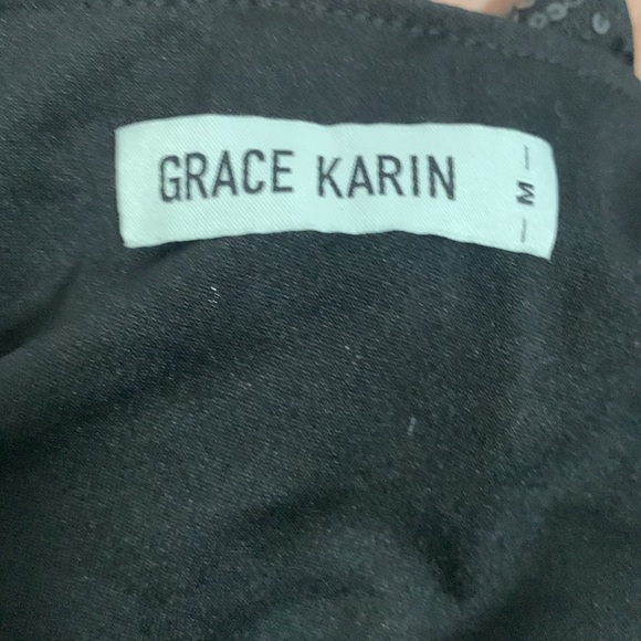 Black sequin tank top - Picture 3 of 3